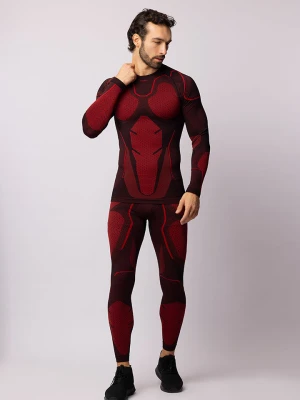 Spaio Koszulka termiczna "Adrenaline" w kolorze czarno-czerwonym rozmiar: XL