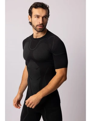 Spaio Koszulka termiczna "Adrenaline" w kolorze czarno-szarym rozmiar: M