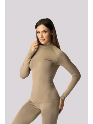 Spaio Koszulka termiczna "Alpha" w kolorze beżowym rozmiar: L