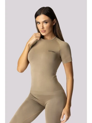 Spaio Koszulka termiczna "Alpha" w kolorze beżowym rozmiar: M