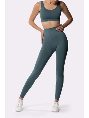 Spaio Legginsy sportowe "Adapt" w kolorze niebieskim rozmiar: M