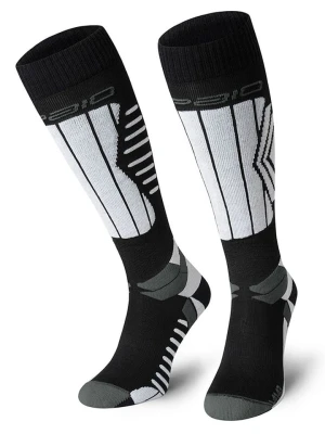 Spaio Podkolanówki narciarskie "Play" w kolorze czarno-szaro-białym rozmiar: 38-40