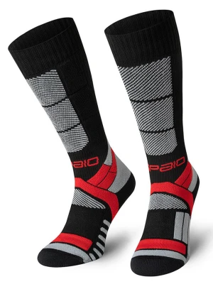 Spaio Podkolanówki narciarskie "Thermo-Evo 02" w kolorze czarno-czerwonym rozmiar: 44-46