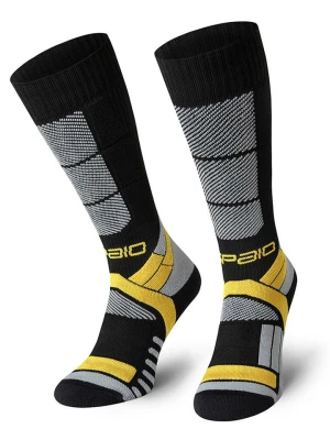 Spaio Podkolanówki narciarskie "Thermo-Evo 02" w kolorze czarno-żółtym rozmiar: 38-40