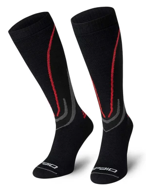 Spaio Podkolanówki narciarskie "Thermo-Evo" w kolorze czarno-czerwonym rozmiar: 44-46