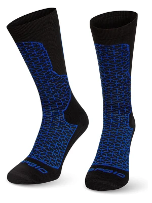 Spaio Skarpety funkcyjne "Breeze" w kolorze czarno-niebieskim rozmiar: 38-40