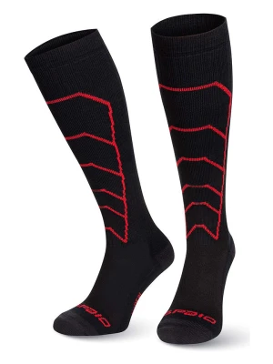 Spaio Skarpety funkcyjne "Rapid" w kolorze czarno-czerwonym rozmiar: 41-43