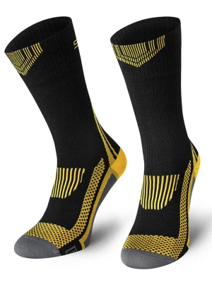 Spaio Skarpety trekkingowe "Tactical" w kolorze czarno-szaro-żółtym rozmiar: 38-40
