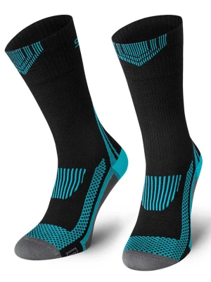 Spaio Skarpety trekkingowe "Tactical" w kolorze czarno-turkusowo-szarym rozmiar: 44-46