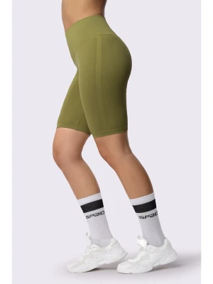 Spaio Szorty sportowe "Adapt" w kolorze khaki rozmiar: XS