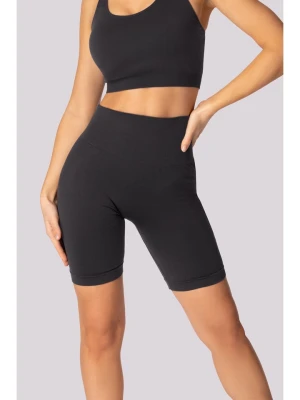 Spaio Szorty sportowe "Base" w kolorze antracytowym rozmiar: S/M