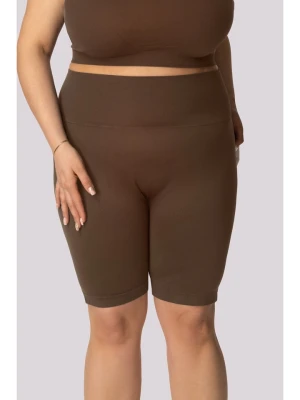 Spaio Szorty sportowe "Base" w kolorze brązowym rozmiar: XXL