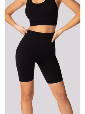 Spaio Szorty sportowe "Base" w kolorze czarnym rozmiar: M/L