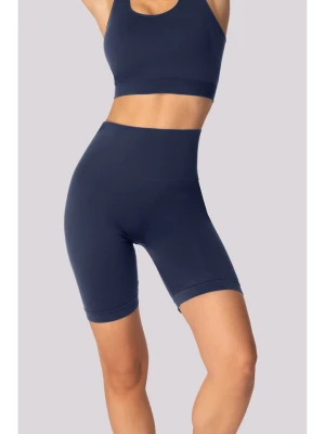 Spaio Szorty sportowe "Base" w kolorze granatowym rozmiar: L/XL