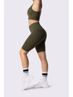 Spaio Szorty sportowe "Flex Innergy" w kolorze khaki rozmiar: XS