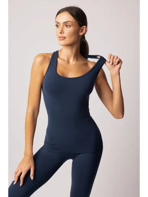 Spaio Top sportowy "Adapt" w kolorze granatowym rozmiar: XL