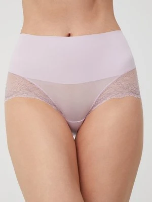 Spanx figi modelujące kolor fioletowy z koronki