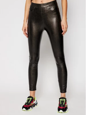 SPANX Spodnie skórzane Leather-Like Ankle 20282R Czarny Skinny Fit