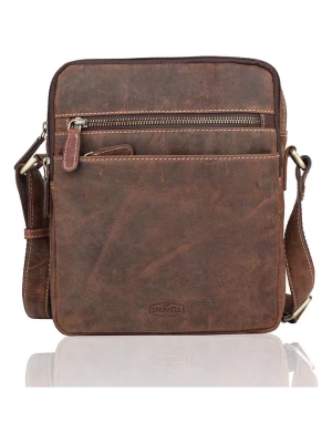 SPARWELL Skórzana torebka "Brody" w kolorze brązowym - 20,5 x 24 x 6,5 cm rozmiar: onesize