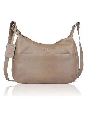 SPARWELL Skórzana torebka w kolorze szarobrązowym - 34,5 x 21,5 x 9 cm rozmiar: onesize