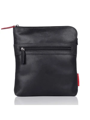 SPARWELL Skórzana torebka "Worldly wilbur" w kolorze czarnym - 21 x 25 x 5 cm rozmiar: onesize