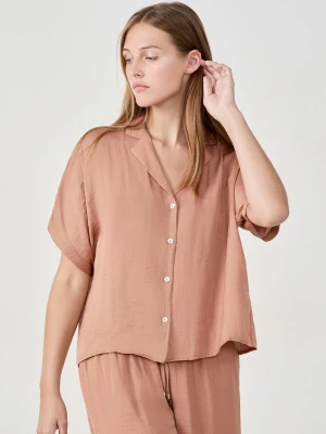 Chemise manches courtes satinée Etam