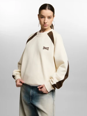 Speed bluza bez kaptura regular damska biała Klasyk