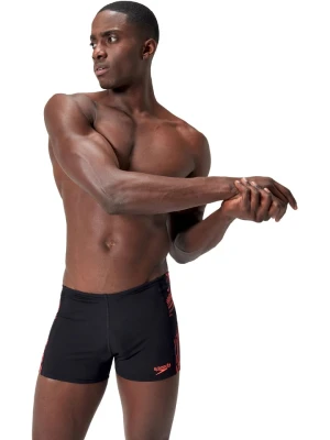 Speedo Kąpielówki "Aquashorts" w kolorze czarno-pomarańczowym rozmiar: 4