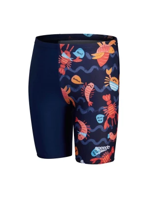 Speedo Kąpielówki "Eco Dig Allover" w kolorze granatowym ze wzorem rozmiar: 104
