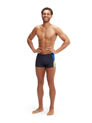 Speedo Kąpielówki "Eco Dive" w kolorze granatowo-żółto-niebieskim rozmiar: 6