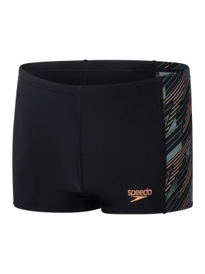 Speedo Kąpielówki "Eco H-Boom" w kolorze czarno-pomarańczowo-oliwkowym rozmiar: 140