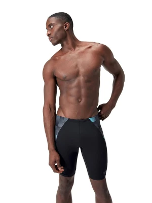 Speedo Kąpielówki "Eco+ Max" w kolorze czarno-szaro-błękitnym rozmiar: 6