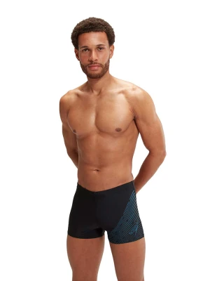 Speedo Kąpielówki "Eco Medley" w kolorze czarno-niebieskim rozmiar: 4