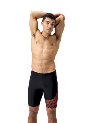 Speedo Kąpielówki "Eco Medley" w kolorze czarno-pomarańczowym rozmiar: 6