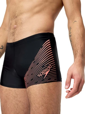 Speedo Kąpielówki "Eco Medley" w kolorze czarno-pomarańczowym rozmiar: 5