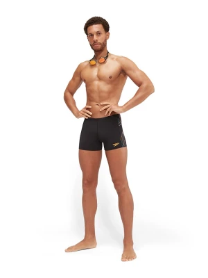 Speedo Kąpielówki "Eco+ Tech" w kolorze czarno-pomarańczowo-błękitnym rozmiar: 6