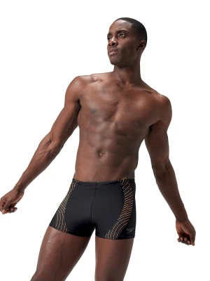 Speedo Kąpielówki "Eco Tech" w kolorze czarno-pomarańczowo-oliwkowym rozmiar: 6