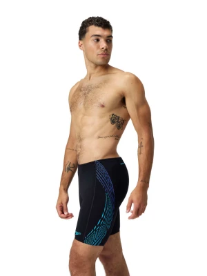 Speedo Kąpielówki "Eco+ Tech" w kolorze czarno-turkusowym rozmiar: 4