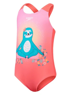 Speedo Strój kąpielowy "Dig Printed" w kolorze różowym rozmiar: 98
