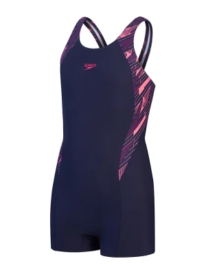 Speedo Strój kąpielowy "Eco H-Bloom" w kolorze granatowym rozmiar: 152