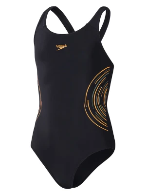 Speedo Strój kąpielowy "Eco" w kolorze czarno-pomarańczowym rozmiar: 164