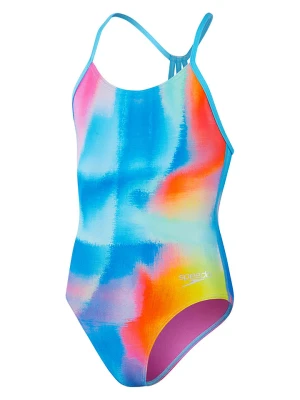 Speedo Strój kąpielowy "Eco+" w kolorze niebiesko-pomarańczowym rozmiar: 152