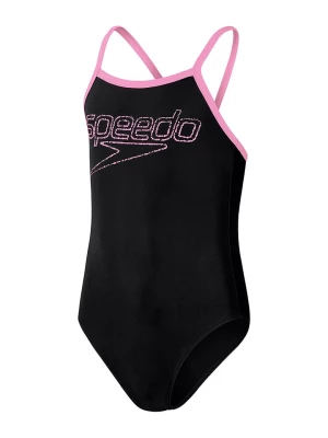 Speedo Strój kąpielowy "Logo Thinstrap Muscleback" w kolorze czarnym rozmiar: 152