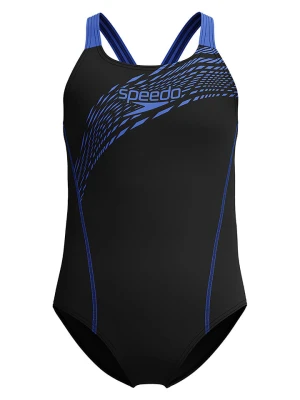 Speedo Strój kąpielowy "Medley" w kolorze czarno-niebieskim rozmiar: 164