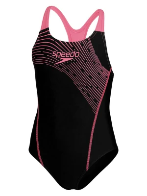 Speedo Strój kąpielowy "Medley" w kolorze czarno-różowym rozmiar: 176