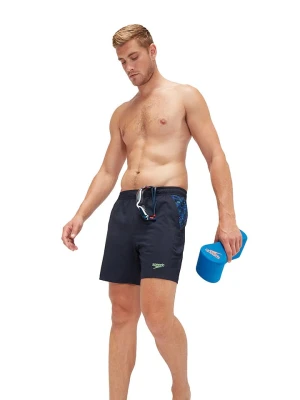 Speedo Szorty kąpielowe "Eco Xpress" w kolorze granatowo-błękitnym rozmiar: M