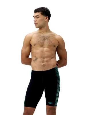 Speedo Szorty kąpielowe "Jammer S End+" w kolorze czarno-zielonym rozmiar: 8