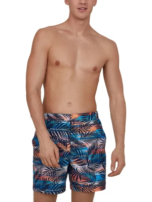 Speedo Szorty kąpielowe "Vintage Paradise" w kolorze niebieskim ze wzorem rozmiar: M
