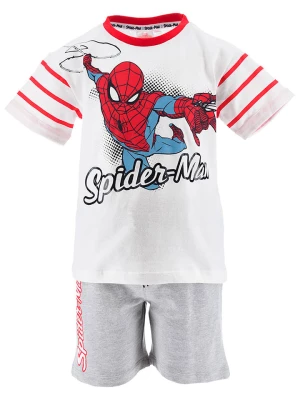 Spiderman 2-częściowy zestaw "Spiderman" w kolorze biało-szaro-czerwonym rozmiar: 128