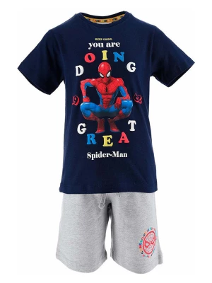 Spiderman 2-częściowy zestaw "Spiderman" w kolorze biało-szaro-czerwonym rozmiar: 128